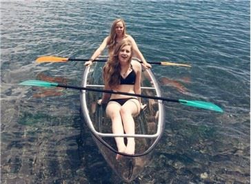 Double Seat Kayak Transparent Kayak Ocean Clear Transparent Kayak Double Transparent Boat